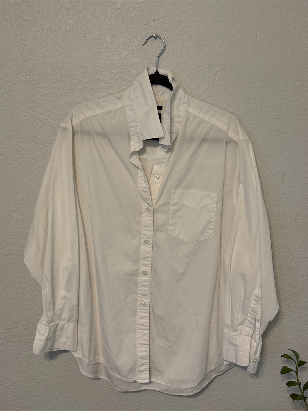 GAP BIG Shirt White Classic Button-Down Shirt
